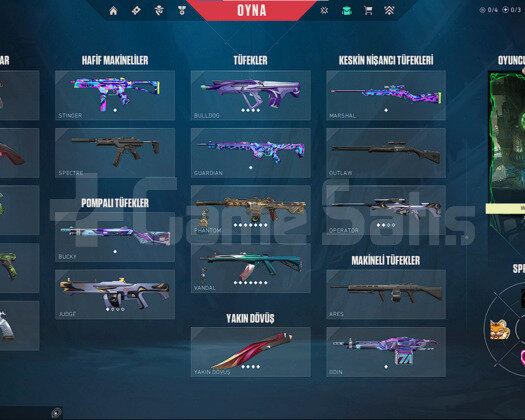 PLAT BİTİRMİŞ SEVİLEN SKİNLER VAR UCUZ
