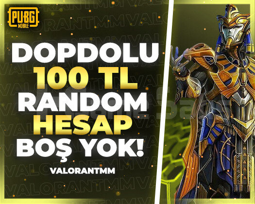 |DOPDOLU| 100TL PUBG RANDOM HESAP ULTRAVİP++++
