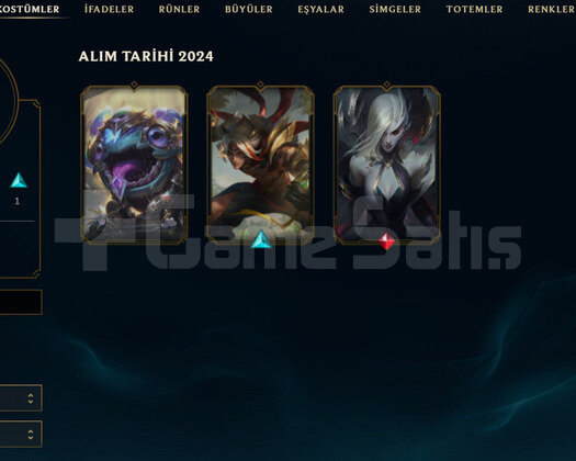EUW Geçen Sezon Plat | 3 Kostüm - 33 Hero | LoL