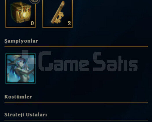 EUW HANDMADE TEK MAÇ GOLD 1 2SKIN 28 HERO YKSK MMR