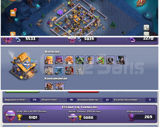 TH14COC | IDSİZ  225 LEVEL HARİKA KÖY