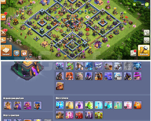 TH14COC | IDSİZ  225 LEVEL HARİKA KÖY