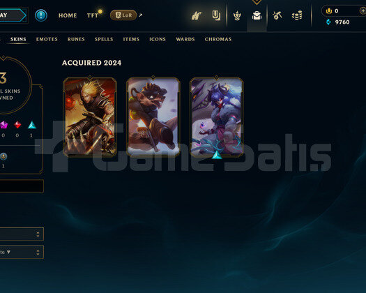 TR Geçen Sezon Zümrüt | 3 Kostüm - 20 Hero |LoL
