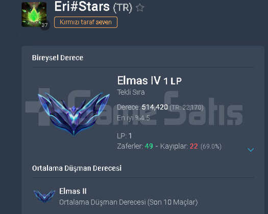 69 wr master mmr hesap