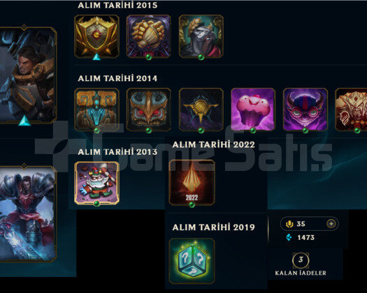 2013 KURULUM ŞANLI SIVIR - ESKI SIMGELI LOL HESABI