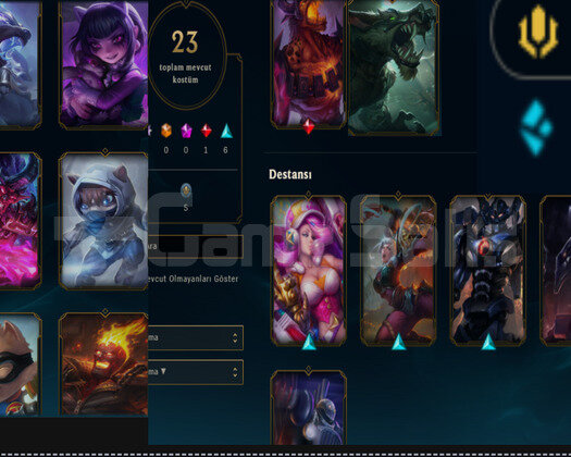 EUW2013 KURULUM NADİR 1100RP 14K M.Ö 23SKIN 46HERO