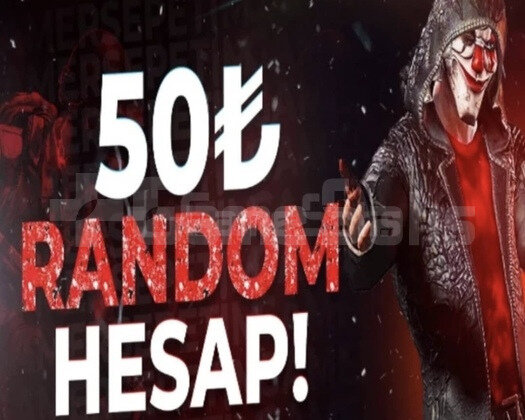 50 TL EFSANE DOLU BOŞ YOK PUBG RANDOM HESAPLAR