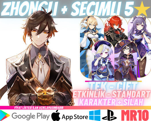 EU | MR10 Zhongli + Seçimli 5 Yıldız - Başlangıç