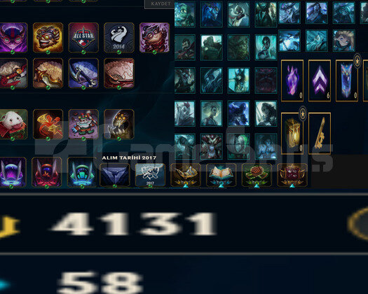 EUW 2013 KURULUM 4100RP 72SKIN 79HERO BOL GANIMET