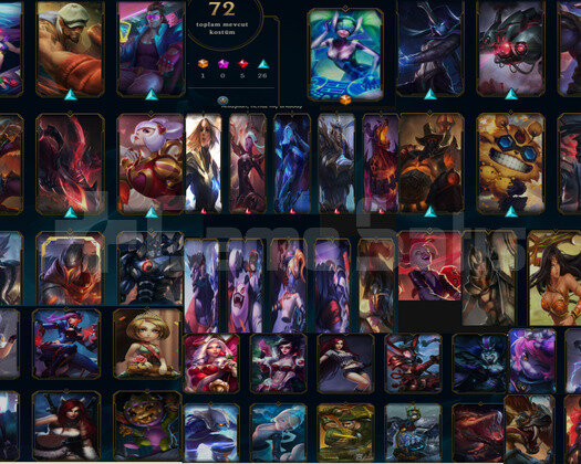 EUW 2013 KURULUM 4100RP 72SKIN 79HERO BOL GANIMET