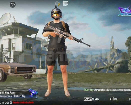 Siyah forma iskelet çekirdek M16A4