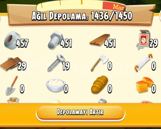 1400-1450 DEPOLU AGİL DOLU OYUN