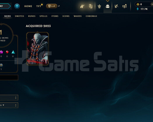 TR Unranked | 1 Kostüm - 17K Mö | LoL Hesap