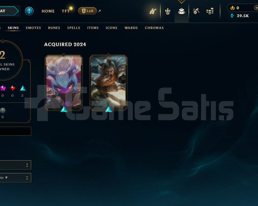 TR Unranked | 2 Kostüm - 39K Mö | LoL Hesap