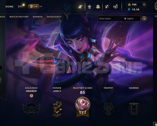 EUW Unranked | 4 Kostüm - 700 Rp | LoL Hesap