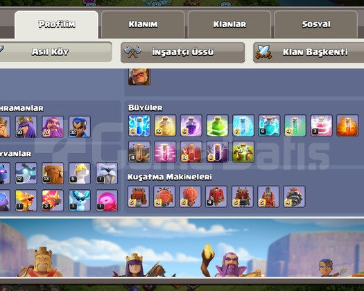 CLASH OF CLANS BB16 HESAP İLK SAHİP KLANLA BERABER