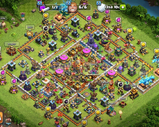 CLASH OF CLANS BB16 HESAP İLK SAHİP KLANLA BERABER