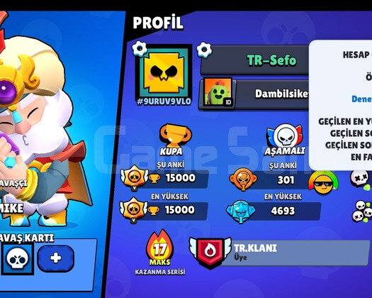 Brawl stars 15.000 kupa ucuz