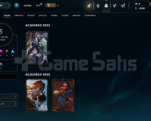 TR Unranked | 3 Kostüm - 29 Hero | LoL Hesap