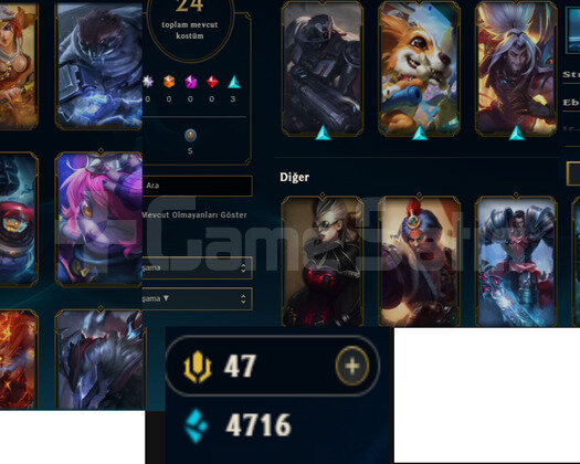 EUW2014 KURULUM NADIR TEK MAÇ DEMİR1 24SKIN 57HERO