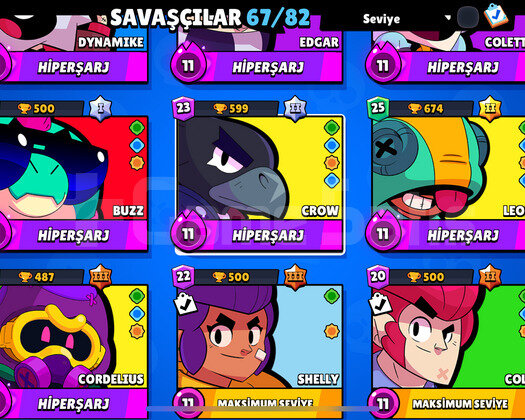 24 K. KUPA +75 KOSTÜM +12 MAX +67 KARAKTER +5 EFSO