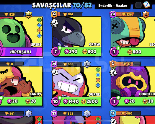 70 SAVAŞCI+6 EFSO+ 24.700 KUPA+ 63 KOSTÜM+ 6 MAX