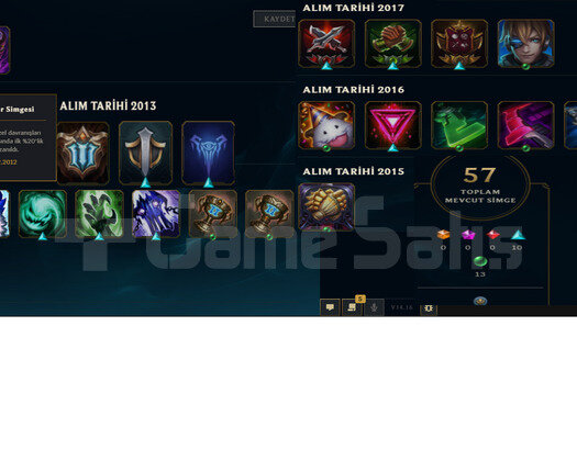 EUW2011 KURULUM NADİR SİMGE KOSTÜM 60 SKIN 90 HERO