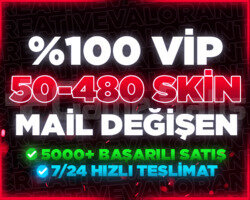 ÖZEL STOK | MAİL DEĞİŞEN 50-480 SKİN GARANTİLİ