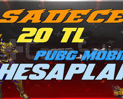 SADECE | 20 TL | PUBG MOBIL RANDOM HESAPLAR