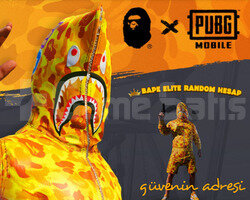 BAPEli ELİTE PUBG Random Hesap GÜVENİN ADRESİ