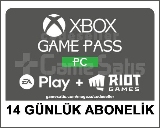 GAME PASS PC + EA PLAY + RIOT GAMES - 14 GÜNLÜK