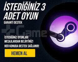 İstediğiniz 3 Oyun | Sınırsız Garanti | Destek