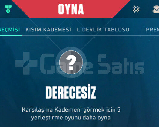 Rekabet Hazır Unranked Hesaplar