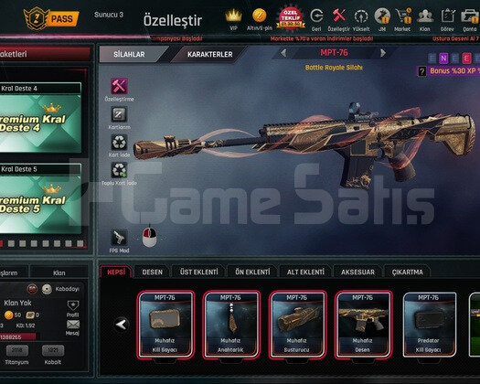 +7 SETLİ ZULAPASS FULL USTA RANKLI HESAP