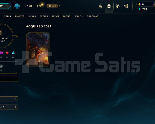 TR Unranked | 1 Kostüm - 25 Hero | LoL Hesap