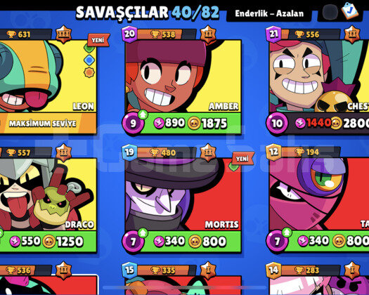 16000 kupa, 40 karakter , 4 efsanevi, 34 elmas