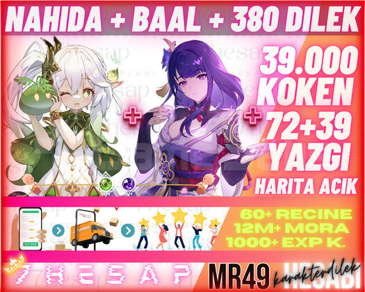 EU|MR49 Nahida+Baal 380Dilek-39000Köken72+39Yazgı
