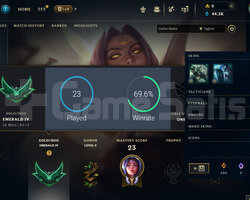 TR ZÜMRÜT 4 /45K MAVİ ÖZ / 70 WINRATE / SMURF