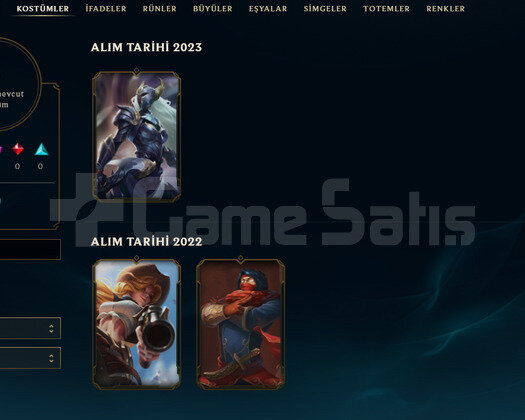 TR Geçen Sezon Gümüş | 3 Kostüm - 29 Hero |LoL
