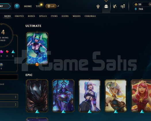 TR Gold 1 | 14 Kostüm - 43 Hero | LoL Hesap