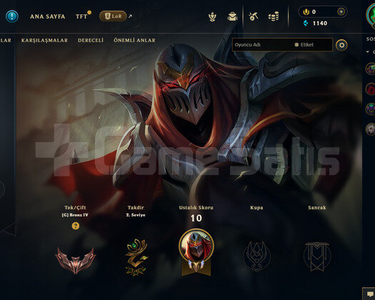 TR Bronz 4 | 4 Kostüm - 22 Hero | LoL Hesap