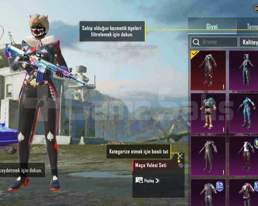 Maça valesi seti