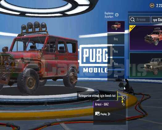 3 Seviye Clanlı Arazi UAZ desenli