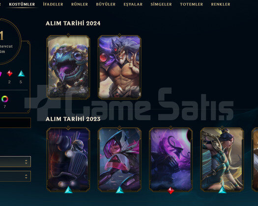 TR Plat 3 | 11 Kostüm - 49 Hero | LoL Hesap