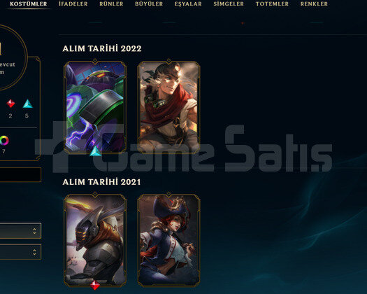 TR Plat 3 | 11 Kostüm - 49 Hero | LoL Hesap