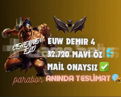 EUW DEMİR 4 10 LP l 32.720 MAVİ ÖZI MAİL ONAYSIZ