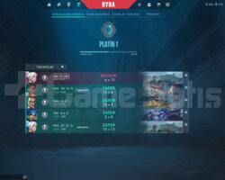 PLAT 1 50 KP YÜKSEK MMR FRESH HESAP