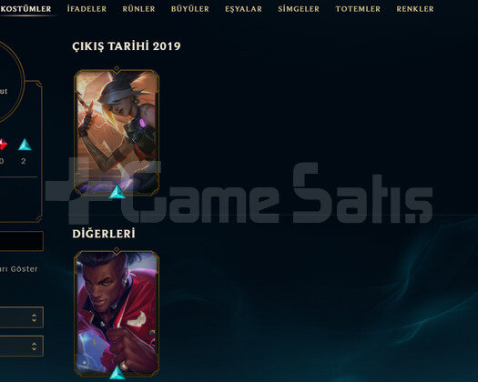 TR Unranked | 2 Kostüm - 22 Hero | LoL Hesap