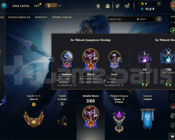 188 level 44 kostümlü 25 k mavi özlü hesap