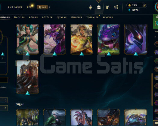 EUW 64 LEVEL 19 SKİNLİ HANDMADE MAİLLİ FRESH HESAP
